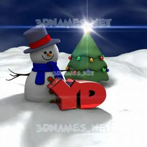 yd in Happy Xmas style - 3D name wallpaper yd in Happy Xmas style - 3D name wallpaper