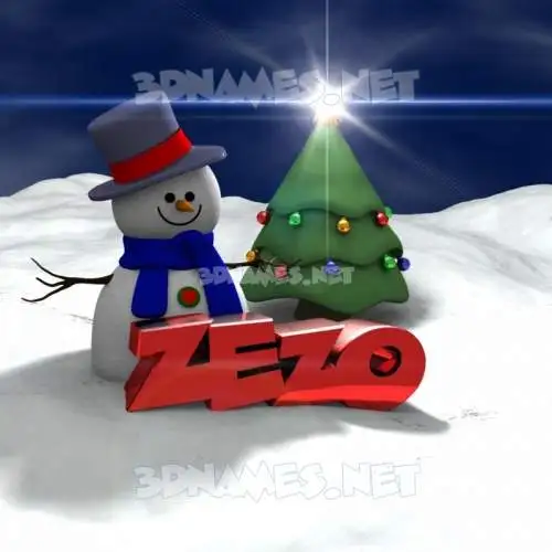 zezo in Happy Xmas style - 3D name wallpaper zezo in Happy Xmas style - 3D name wallpaper