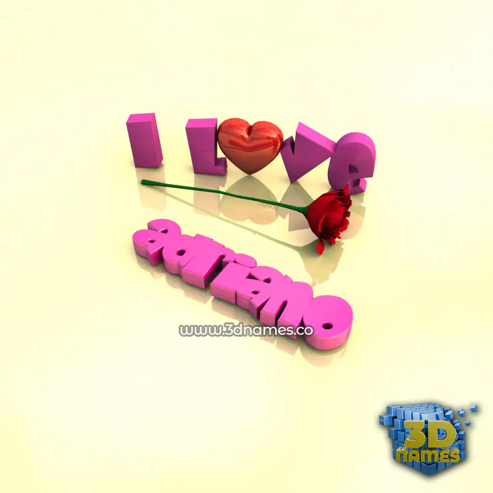 adriano in I Love ??? style - 3D name wallpaper adriano in I Love ??? style - 3D name wallpaper