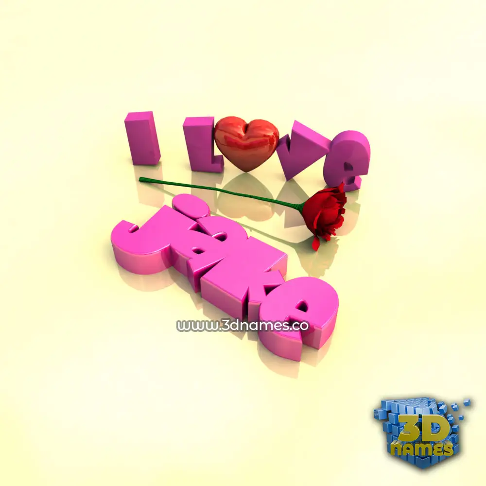 jake in I Love ??? style - 3D name wallpaper jake in I Love ??? style - 3D name wallpaper
