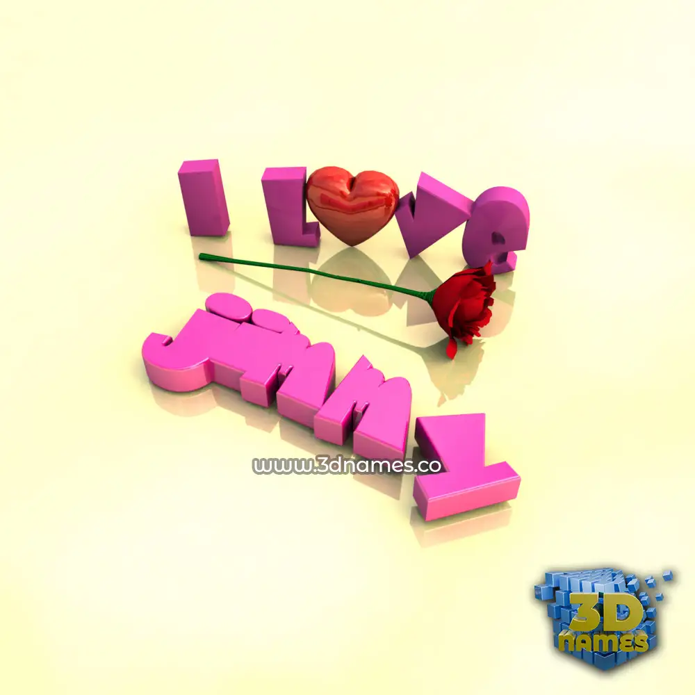 jimmy in I Love ??? style - 3D name wallpaper