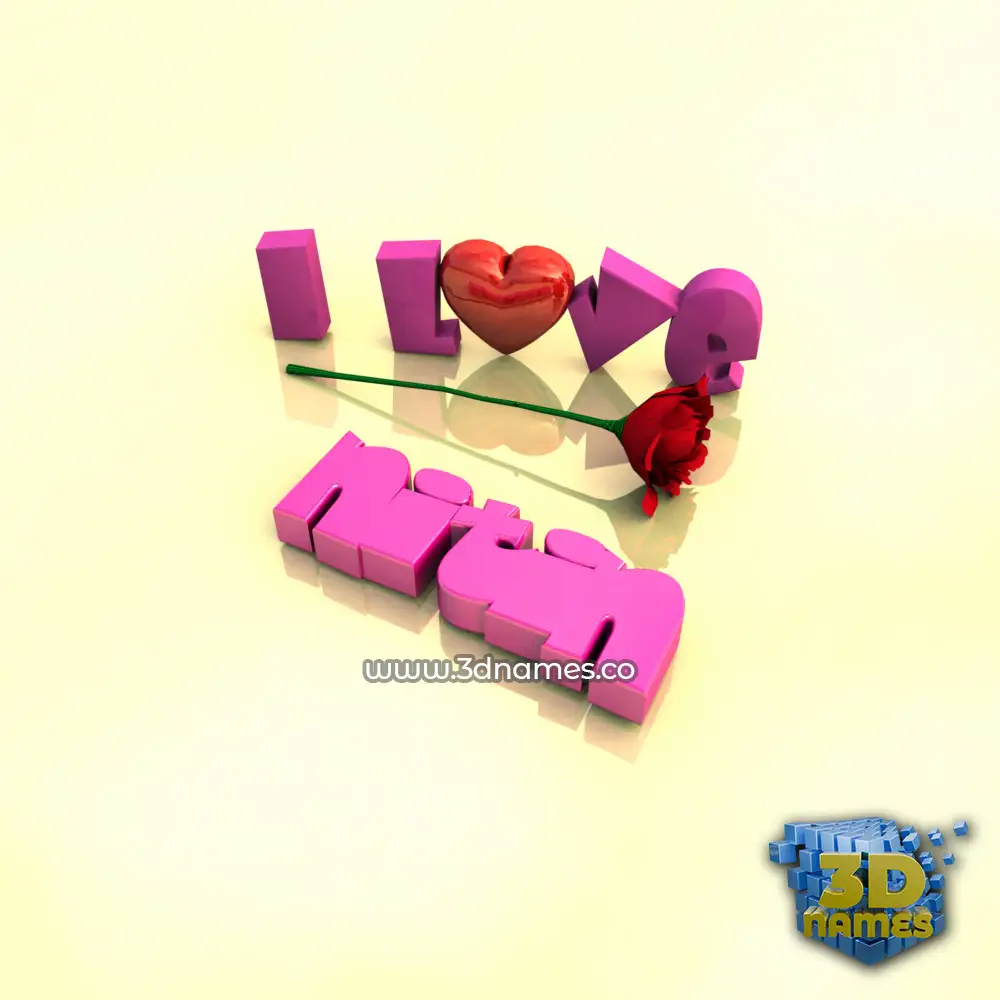 nitin in I Love ??? style - 3D name wallpaper nitin in I Love ??? style - 3D name wallpaper