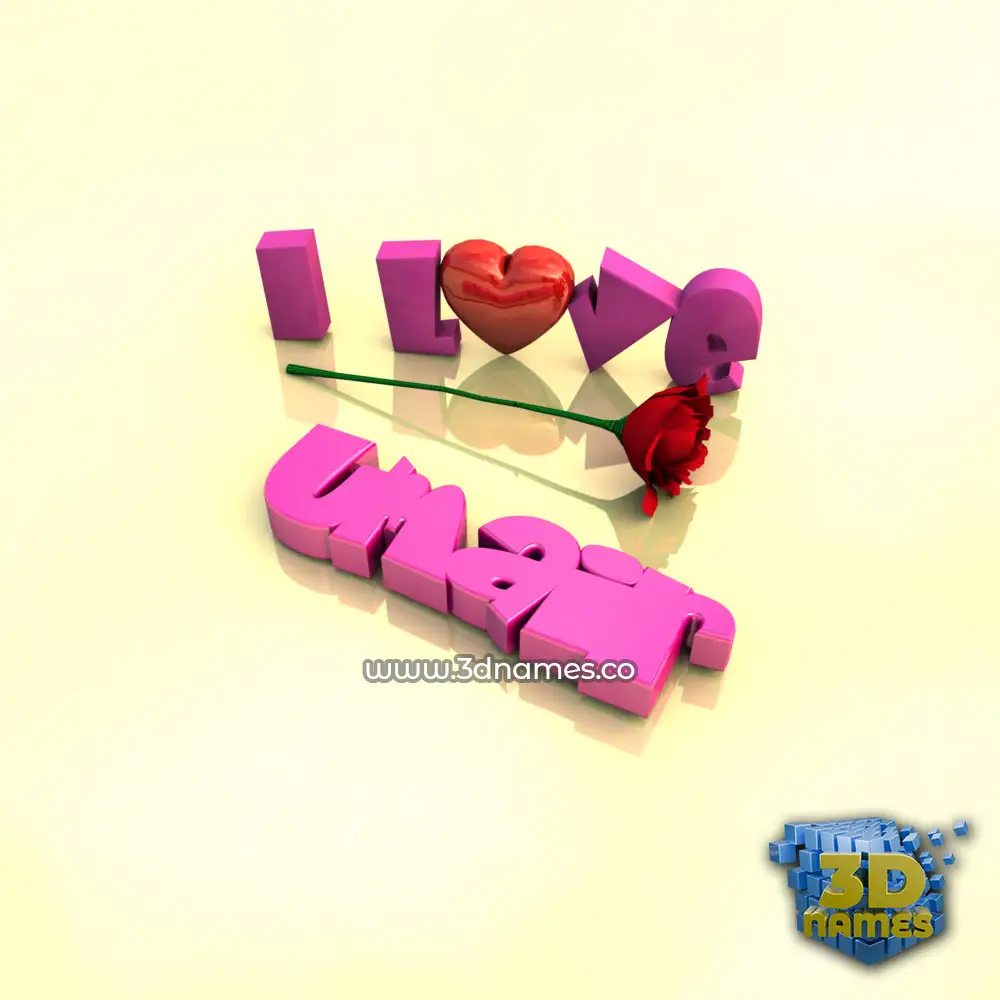 umair in I Love ??? style - 3D name wallpaper umair in I Love ??? style - 3D name wallpaper