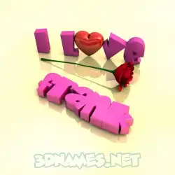 frank in I Love ??? style - 3D name wallpaper