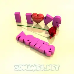 hollie in I Love ??? style - 3D name wallpaper