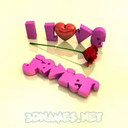 javier in I Love ??? style - 3D name wallpaper