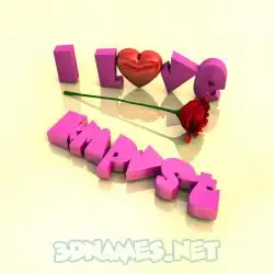 kmpvst in I Love ??? style - 3D name wallpaper