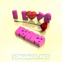 laila in I Love ??? style - 3D name wallpaper