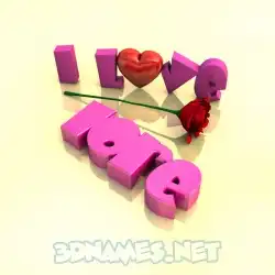 lore in I Love ??? style - 3D name wallpaper