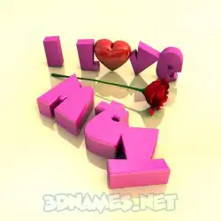 mty in I Love ??? style - 3D name wallpaper