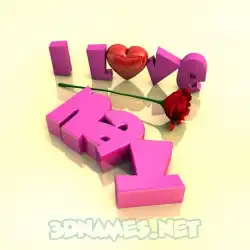nay in I Love ??? style - 3D name wallpaper