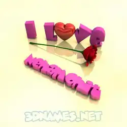 nehamohit in I Love ??? style - 3D name wallpaper