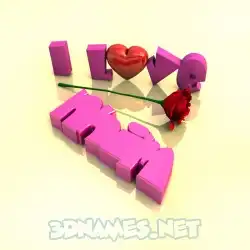 nhim in I Love ??? style - 3D name wallpaper