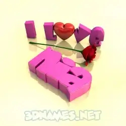 nia in I Love ??? style - 3D name wallpaper
