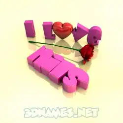 nils in I Love ??? style - 3D name wallpaper