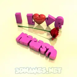 nitish in I Love ??? style - 3D name wallpaper