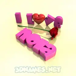 nola in I Love ??? style - 3D name wallpaper