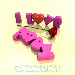 paty in I Love ??? style - 3D name wallpaper