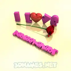 rabiaawahabr in I Love ??? style - 3D name wallpaper