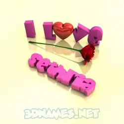 sethria in I Love ??? style - 3D name wallpaper