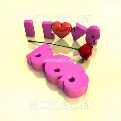 bob in I Love ??? style - 3D name wallpaper bob in I Love ??? style - 3D name wallpaper