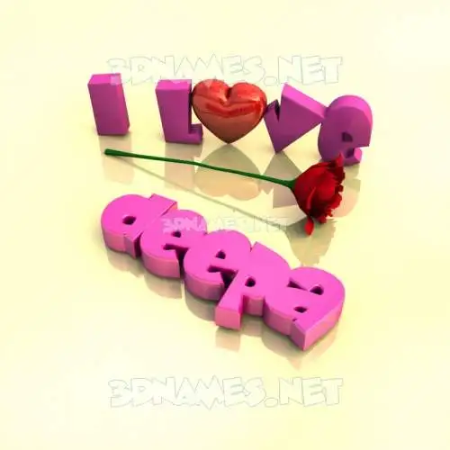 deepa in I Love ??? style - 3D name wallpaper