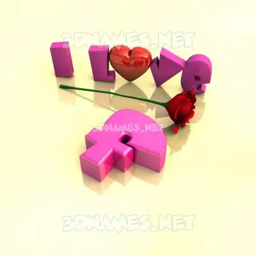 f in I Love ??? style - 3D name wallpaper f in I Love ??? style - 3D name wallpaper