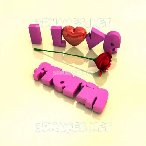 florin in I Love ??? style - 3D name wallpaper
