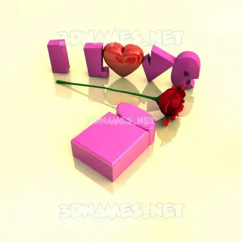i in I Love ??? style - 3D name wallpaper i in I Love ??? style - 3D name wallpaper