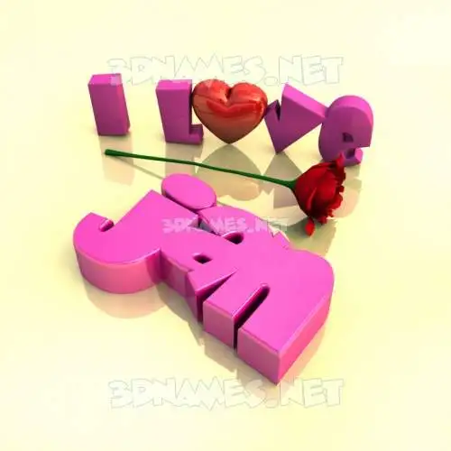 jan in I Love ??? style - 3D name wallpaper jan in I Love ??? style - 3D name wallpaper