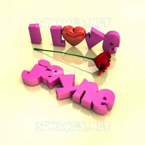jayne in I Love ??? style - 3D name wallpaper jayne in I Love ??? style - 3D name wallpaper