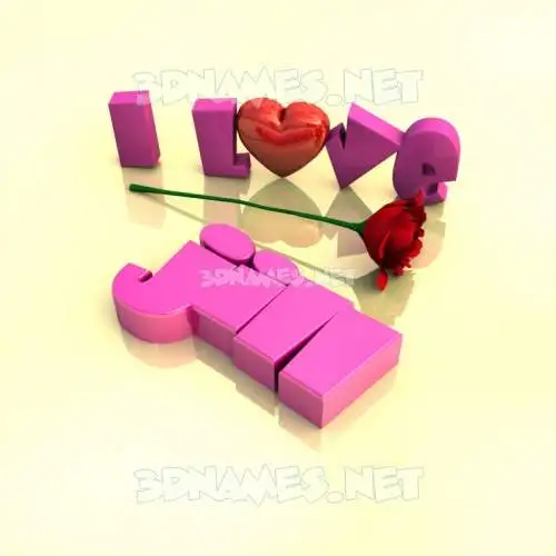 jill in I Love ??? style - 3D name wallpaper jill in I Love ??? style - 3D name wallpaper