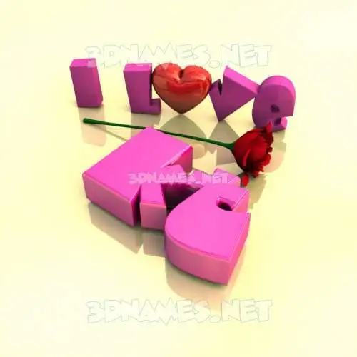 kt in I Love ??? style - 3D name wallpaper