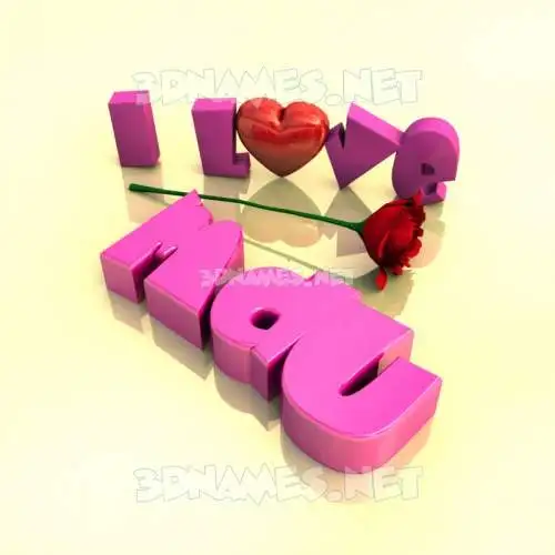 mdu in I Love ??? style - 3D name wallpaper mdu in I Love ??? style - 3D name wallpaper