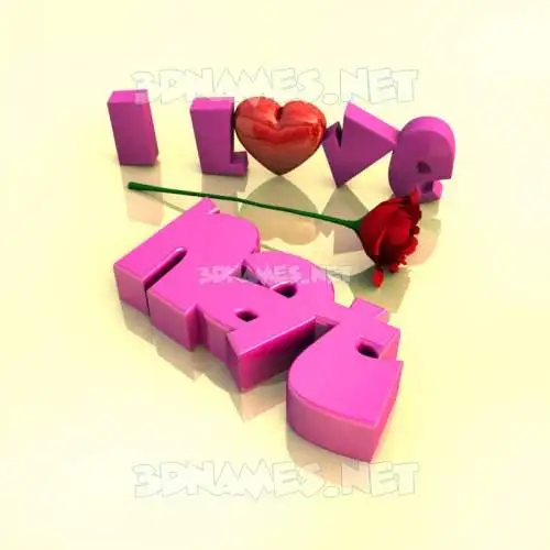 nat in I Love ??? style - 3D name wallpaper nat in I Love ??? style - 3D name wallpaper