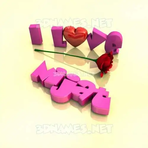 nijat in I Love ??? style - 3D name wallpaper