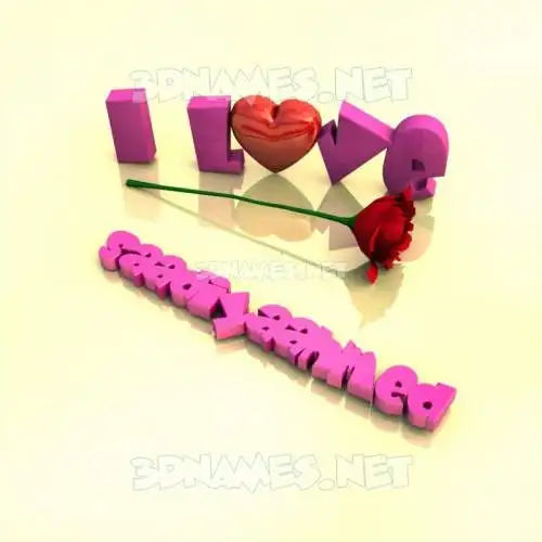saadiyaahmed in I Love ??? style - 3D name wallpaper