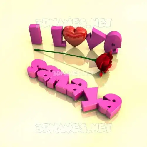 samaya in I Love ??? style - 3D name wallpaper samaya in I Love ??? style - 3D name wallpaper