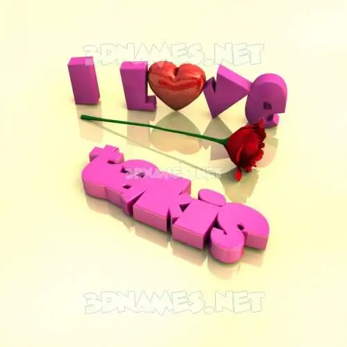 takis in I Love ??? style - 3D name wallpaper takis in I Love ??? style - 3D name wallpaper