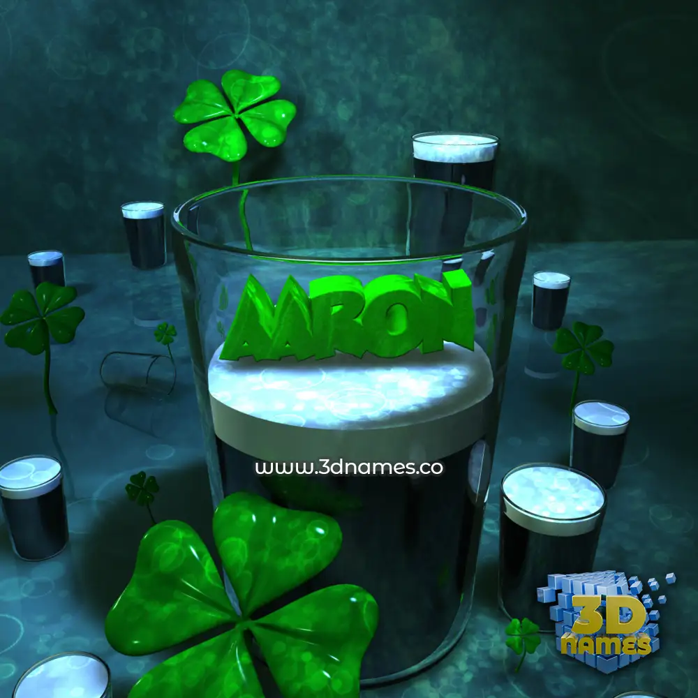 aaron in Love Irish style - 3D name wallpaper aaron in Love Irish style - 3D name wallpaper