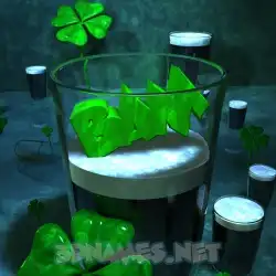 bam in Love Irish style - 3D name wallpaper