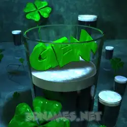 gem in Love Irish style - 3D name wallpaper