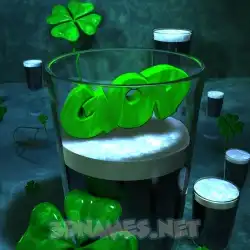 god in Love Irish style - 3D name wallpaper