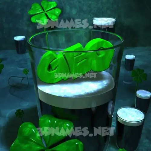 geo in Love Irish style - 3D name wallpaper
