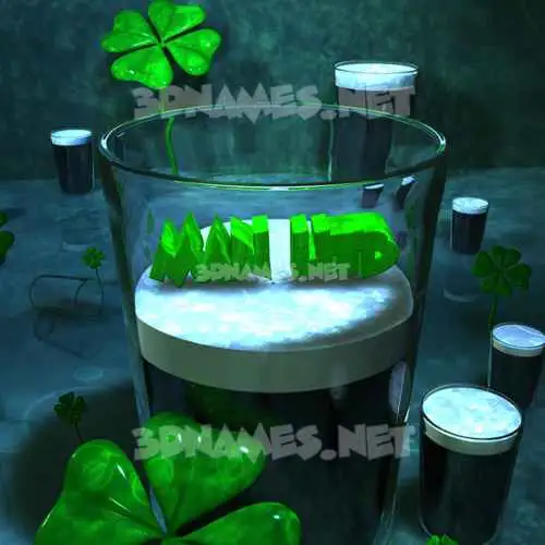 man utd in Love Irish style - 3D name wallpaper man utd in Love Irish style - 3D name wallpaper