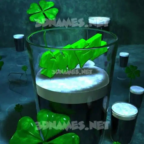 shez in Love Irish style - 3D name wallpaper