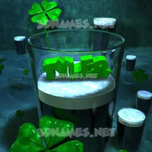 tyler in Love Irish style - 3D name wallpaper tyler in Love Irish style - 3D name wallpaper