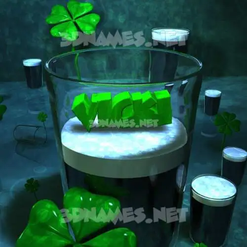 vicki in Love Irish style - 3D name wallpaper vicki in Love Irish style - 3D name wallpaper