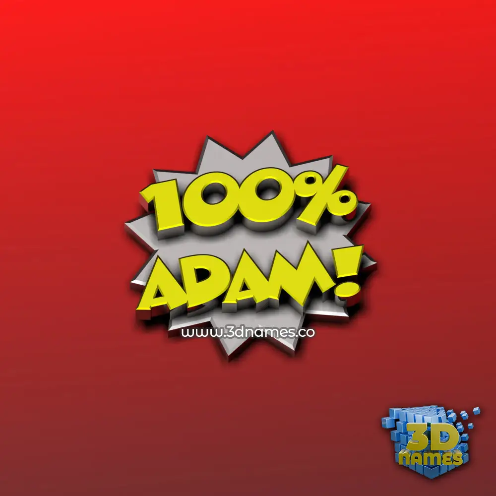 adam in 100 Percent style - 3D name wallpaper adam in 100 Percent style - 3D name wallpaper