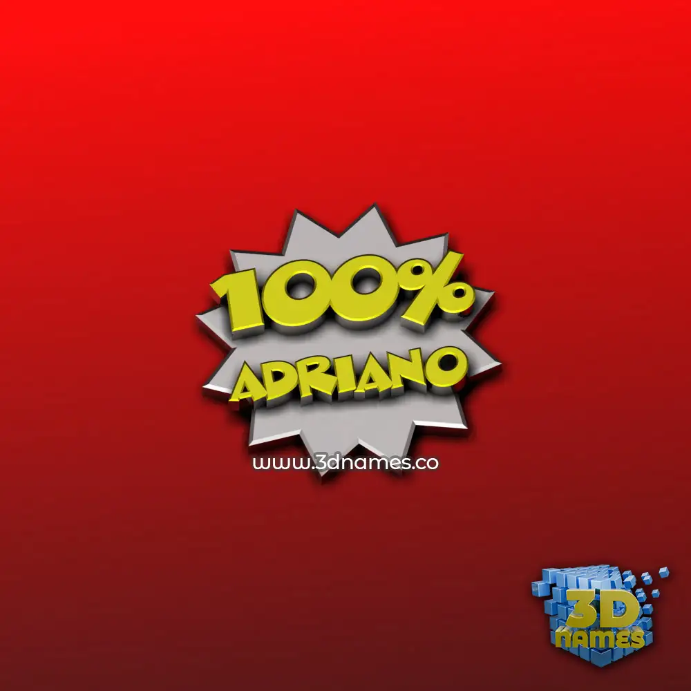 adriano in 100 Percent style - 3D name wallpaper adriano in 100 Percent style - 3D name wallpaper